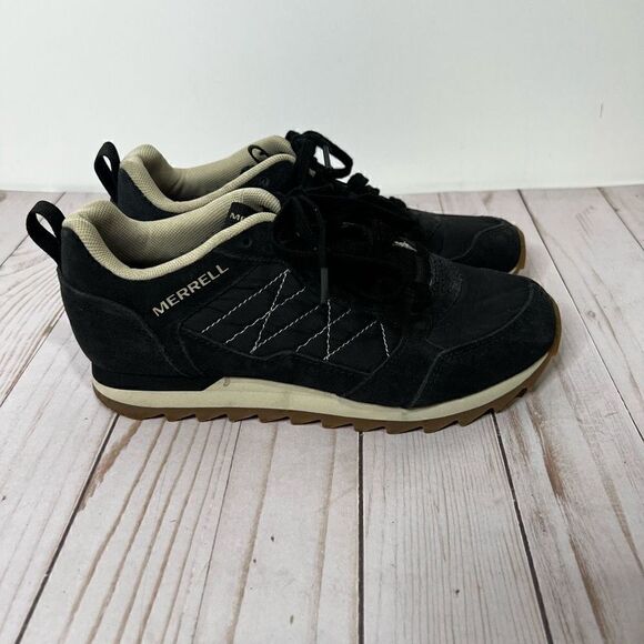 Merrell Alpine Fit Sole Sneakers Black Cream Women’s - Picture 1 of 12